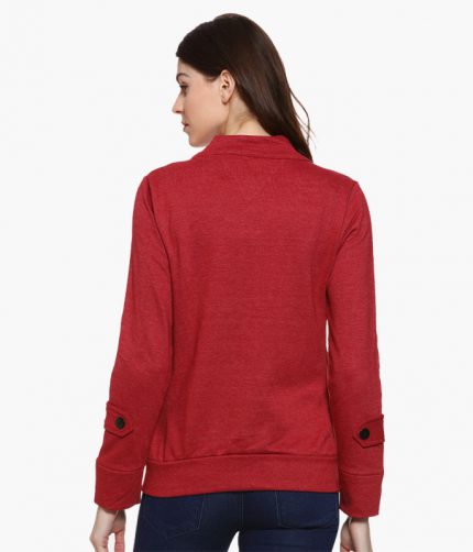 Solid Wrap Dress - Image 2